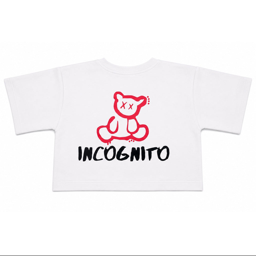 INCOGNITO CROP - BLACK & WHITE