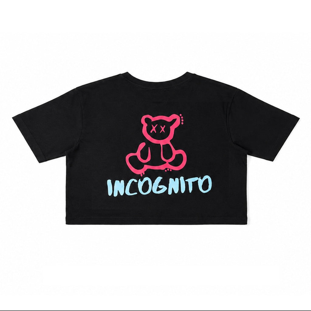 INCOGNITO CROP - BLACK & WHITE